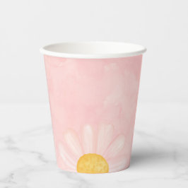 ピンクデイジー第1誕生日パーティー 紙コップ