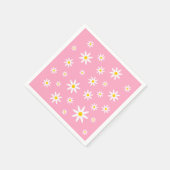 ピンクデイジー紙ナプキンス スタンダードランチョンナプキン (角)