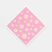 ピンクデイジー紙ナプキンス スタンダードランチョンナプキン (角)