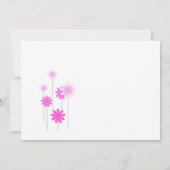 ピンクデイジー結婚式招待状 招待状 (裏面)