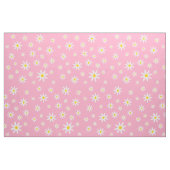ピンクデイジー織物 ファブリック (ヤード)