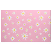 ピンクデイジー織物 ファブリック (ファットクウォーター)