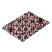 ピンクデイジー花抽象芸術アートノート ノートブック (左側)