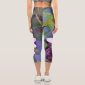 ピンクデイジー花 カプリレギンス (裏面)