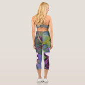 ピンクデイジー花 カプリレギンス (裏面)