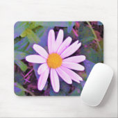 ピンクデイジー花 マウスパッド (マウス)