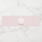 ピンクデイジー誕生日 ペットボトルラベル (シングルラベル)