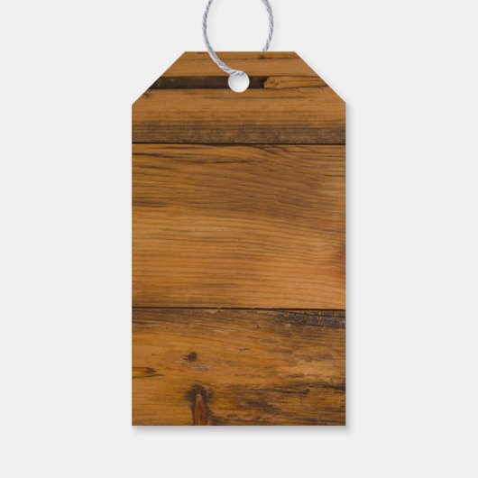 ピンクデイジー馬蹄西結婚式の引き出物ラベル ギフトタグ (裏面)