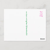 ピンクデイジー©️はがきDiane Heller, 2023 ポストカード (裏面)
