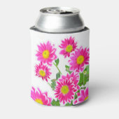 ピンクデイジー/アスターブーケ+あなたのアイディア 缶クーラー (缶裏面)
