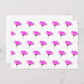 ピンクデイジー エンクロージャーカード (正面/裏面)