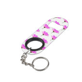ピンクデイジー キーホルダー栓抜き (裏面アングル)