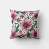 ピンクデイジー クッション (正面)