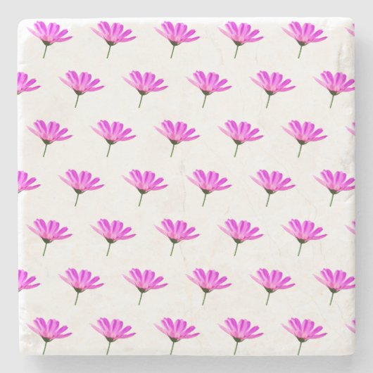 ピンクデイジー ストーンコースター (正面)