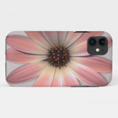 ピンクデイジー - ミンクレザーのテクスチャー画像の背景 Case-Mate iPhoneケース (裏面(横))