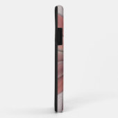 ピンクデイジー - ミンクレザーのテクスチャー画像の背景 Case-Mate iPhoneケース (裏面/右)