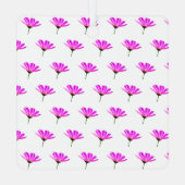 ピンクデイジー メタルオーナメント (裏面)