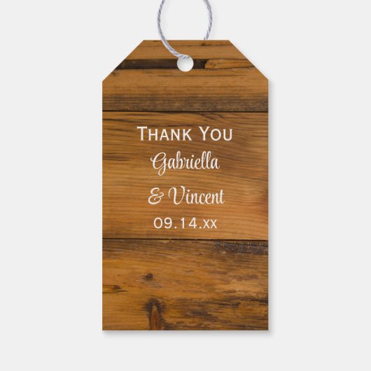 ピンクデイジー、レース及び馬蹄形結婚式の引き出物ラベル ギフトタグ (裏面)