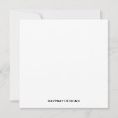 ピンクデイジー、空白のすべての行事カード 招待状 (裏面)