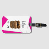 ピンクデイラゲッジタグを焼く ラゲッジタグ (正面横)