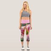 ピンクデイリーフローラ カプリレギンス (正面)