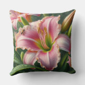 ピンクデイリーフローラ クッション (裏面)