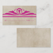 ピンクデエレガントコ座席表 プレイスカード (正面/裏面)