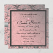 ピンクデグランジマスク招待状 招待状 (正面/裏面)