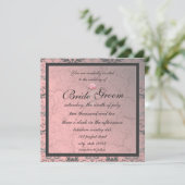 ピンクデグランジマスク招待状 招待状 (スタンド正面)