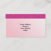 ピンクデザイナーケーキ 名刺 (裏面)