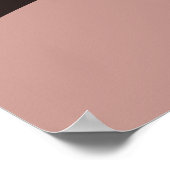 ピンクデジタフェミニンルアートビーチシースケープ ポスター (角)