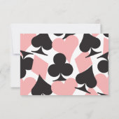 ピンクデスティニーラスベガスウェディングRSVP返信カード 出欠カード (裏面)