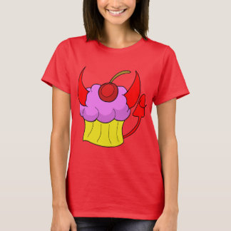 ピンクデビルカップケーキTシャツ Tシャツ