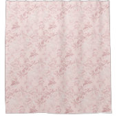 ピンクデリケートダマスクパターンラグジュアリーシャワーカーテン シャワーカーテン (正面)