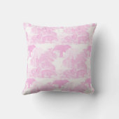 ピンクトイレアニマルズチノワスリー男の赤ちゃん子供部屋 クッション (裏面)