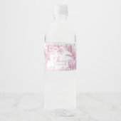 ピンクトイレサファリベイビーシャワー ペットボトルラベル (正面)