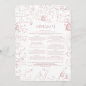 ピンクトイレシマニムカード2023 招待状 (正面/裏面)