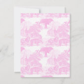 ピンクトイレジャングルアニマルズサファリチノワセリー サンキューカード (裏面)