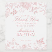 ピンクトイレデジュイフローラバプテスプティスビリーズ ワインラベル (シングルラベル)