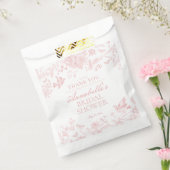 ピンクトイレデジュイフローラブライダルシャワーデザート フェイバーバッグ (封をした状態)