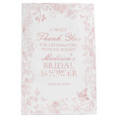 ピンクトイレデジュイブライダルシャワーウィーズ ミディアムペーパーバッグ (正面)