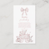 ピンクトイレデジュイ玩具赤ちゃんシャワーベビー エンクロージャーカード (正面)