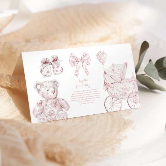 ピンクトイレデジュイ玩具赤ちゃんシャワーベビー エンクロージャーカード