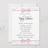 ピンクトイレベビーシャワー 招待状 (裏面)