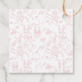 ピンクトイレベビーベイビーシャワーガール フェイバータグ (裏面)