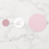 ピンクトイレ結婚のテーブル紙吹雪Chinoiserie コンフェッティ (裏面)