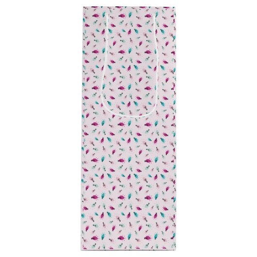 ピンクトゥインクルライツワイン抱き枕 ワインギフトバッグ (正面)