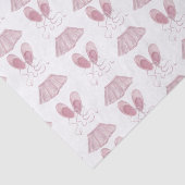 ピンクトゥスバレエのスリッパーズダンスホワイト 薄葉紙 (詳細)