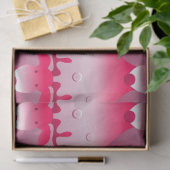 ピンクトナカイティッシュペーパー 薄葉紙 (ギフト)