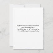 ピンクトフランスのイルカスタム招待状 招待状 (裏面)